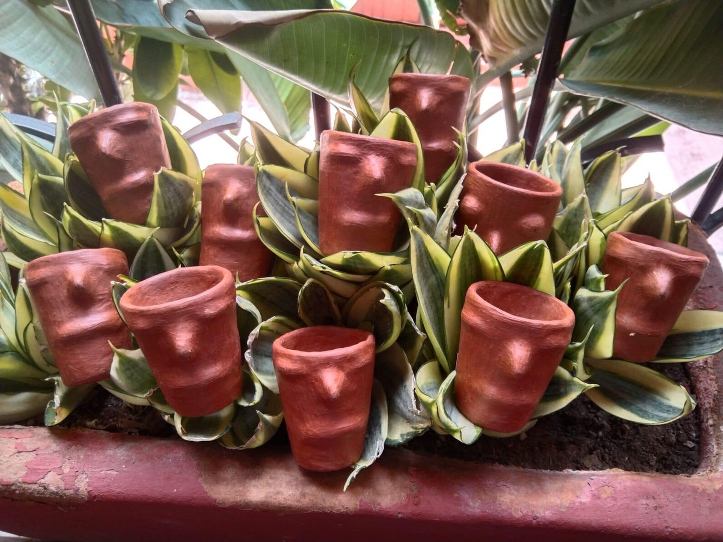 Juego de Vasos de Mezcal de Barro Rojo – San Marcos Tlapazola