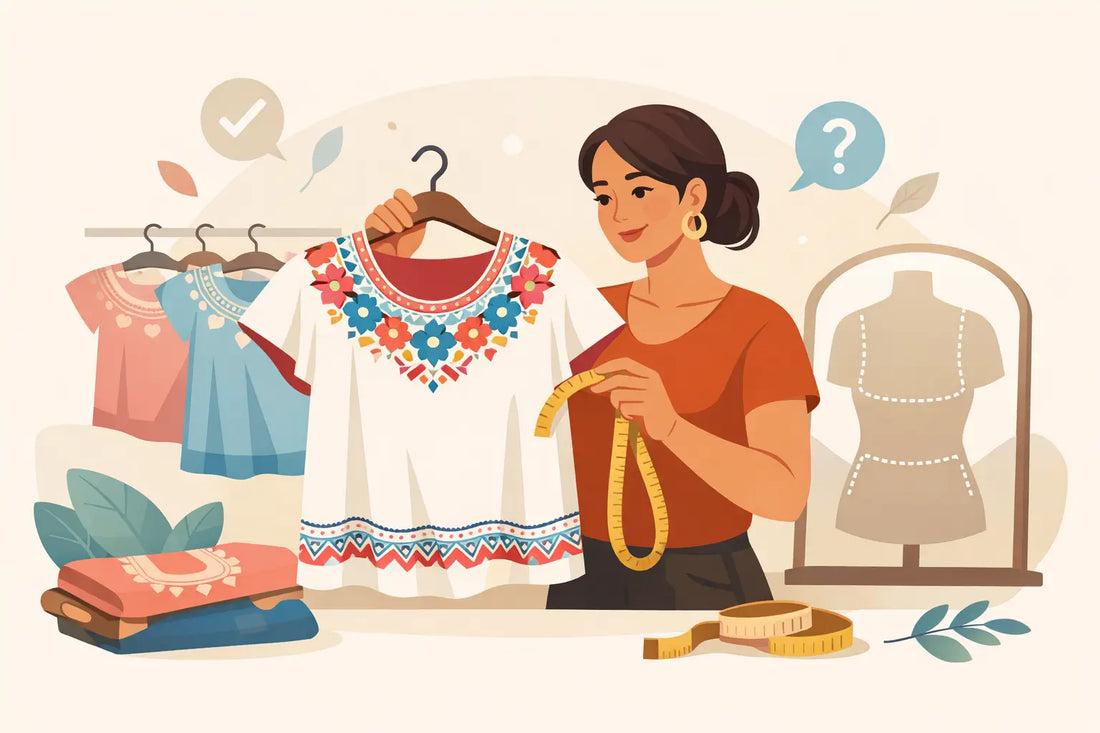 Cómo elegir talla huipil con comodidad real