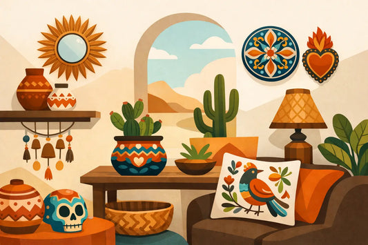 Decoración artesanal mexicana para hogar con alma