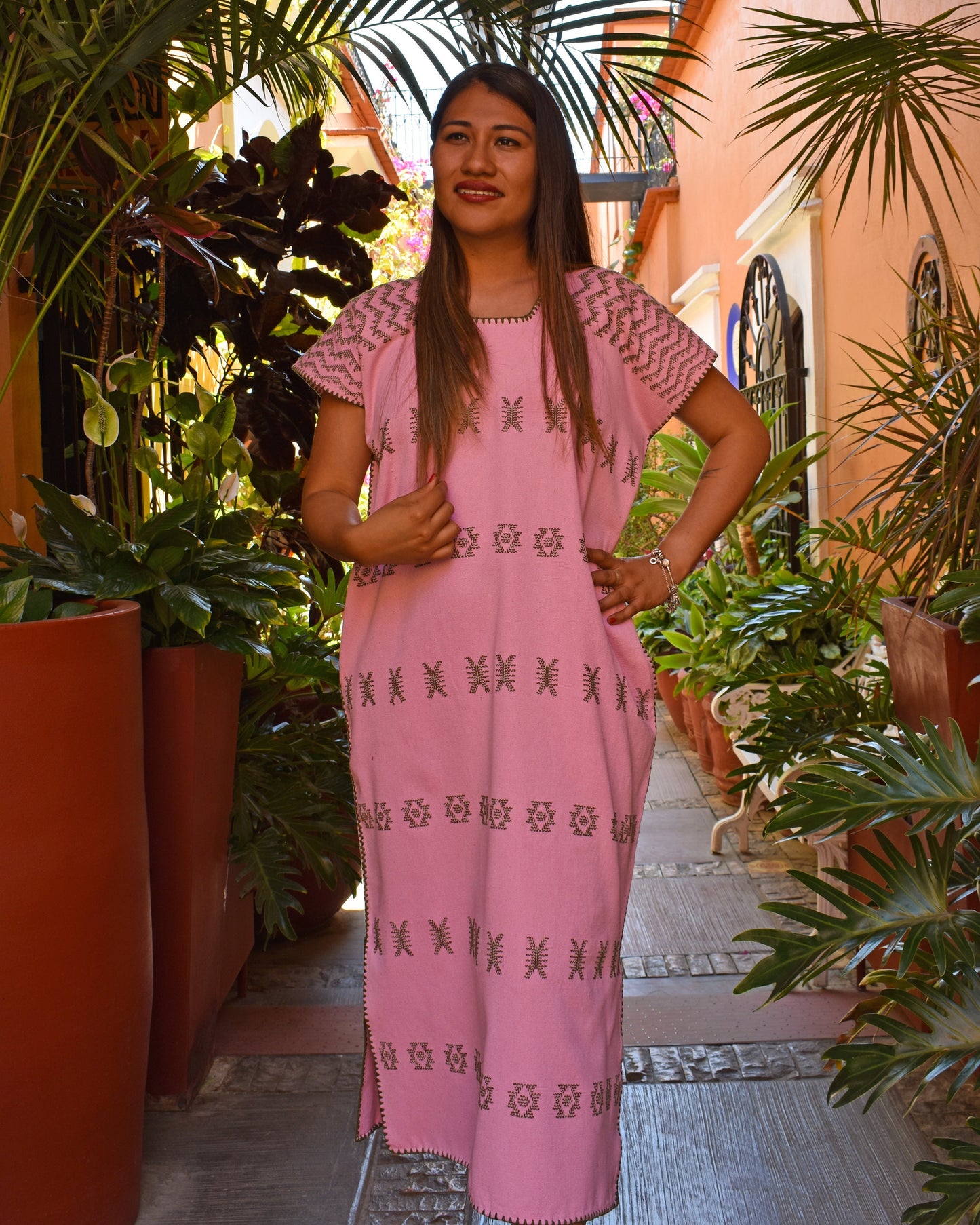 Vestido mexicano, telar huipil, vestido oaxaqueño, vestido hippie, vestido largo boho, vestido largo, playa kaftan, boho, vestido boho, kaftan largo